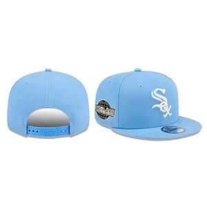 NEW ERA - MLB Baseball Hat - Chicago White Sox 9FIFTY Snapback Cap - Baby Blue